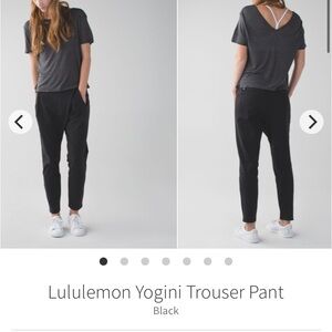 🌟HostPick🌟EUC Lululemon Yogini Trouser Pant Black - size 10